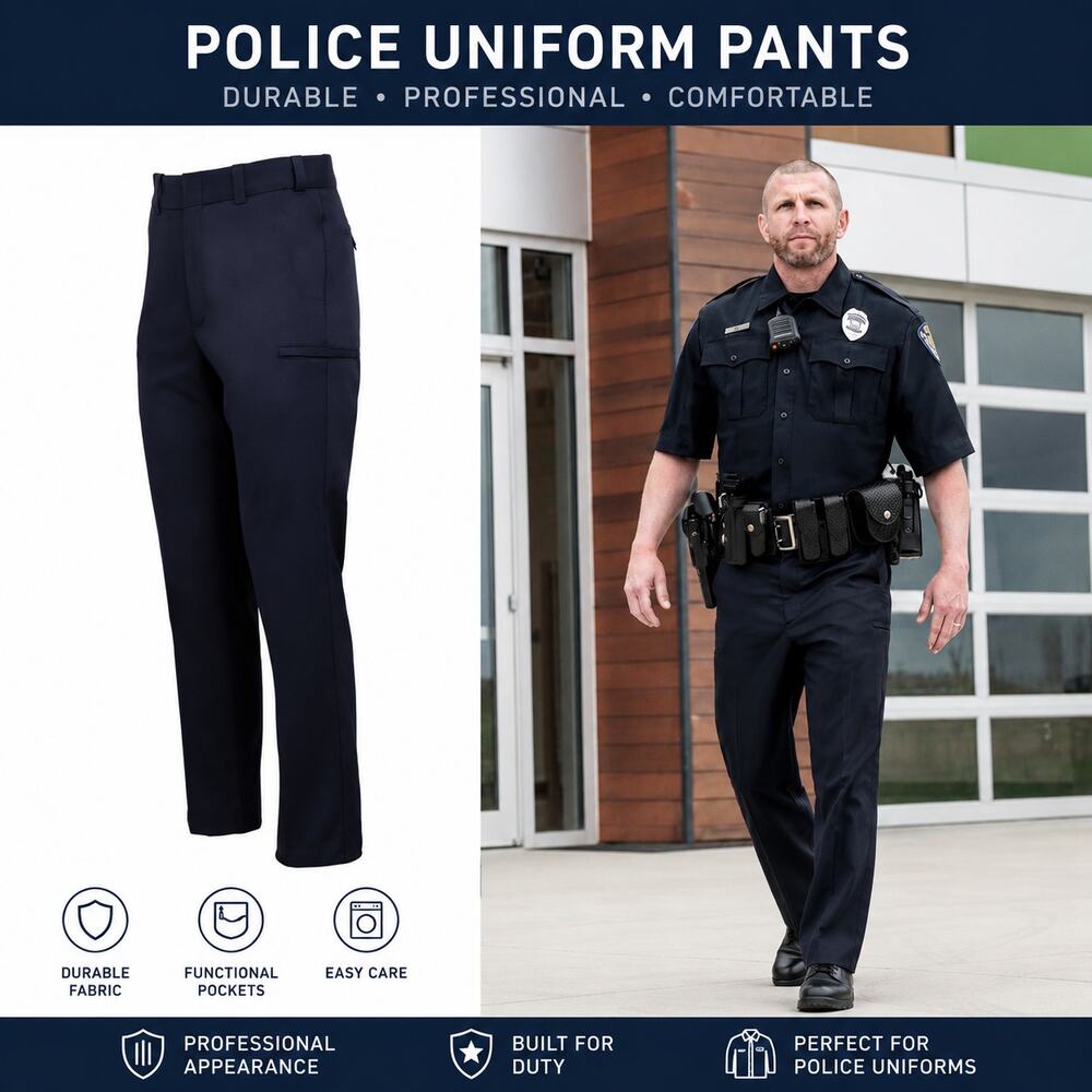Flying Cross Core Flex Pants Men's Size 38R 6-Pockets Black $114 NWT Career Work